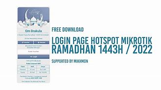 Berbagi Template Login Page Hotspot Mikrotik Ramadhan 2022 Pdf